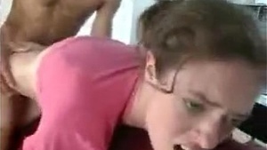 Girl screams in pain as big cock enters her