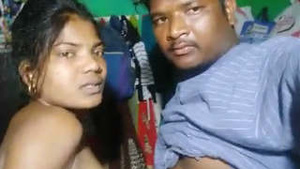Indian couple enjoys steamy sex in their hut