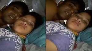 Indian couple's erotic kissing and sex session