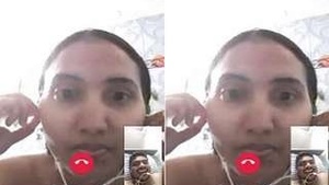 Naked girl teases guy on video call with seductive moves