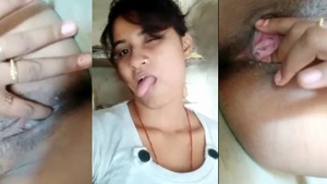 Indian girl takes naughty selfies of herself masturbating