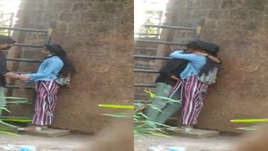Dehati, a college student, enjoys outdoor masturbation on hidden camera