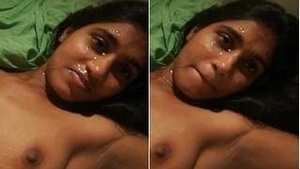 Lover cums on girlfriend's face in steamy video