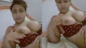 Arab wife with large breasts satisfies her husband