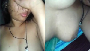 Indian girl hides her face but reveals her XXX tits in sex tape