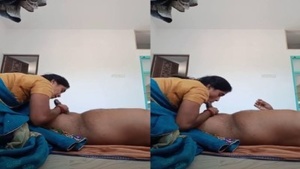 Watch a stunning Tamil maid in action as she sucks and swallows in a new video