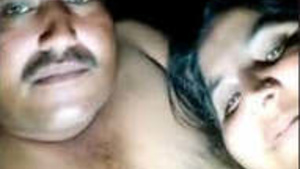 Rustic couple enjoys each other in the darkness