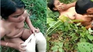 Outdoor sex with a hot Bangla call girl