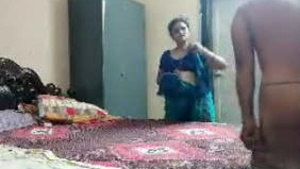 Punjabi aunt gets fucked by owner in her home