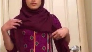 Hijab-clad baby's massive backside on full display