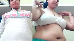 Bhabhi flaunts her body to her boyfriend in explicit video