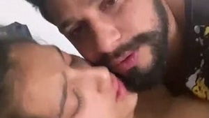 Young couple having sex with passionate moans