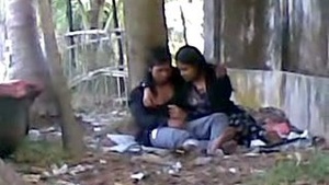 Indian teen gives a POV blowjob in the park