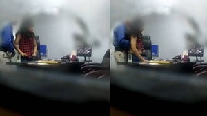 Cute Desi teen and her handsome boss in a romantic video