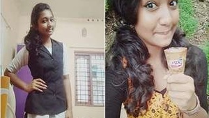 A super cute Indian girl flaunts her breasts on camera