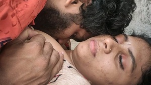 Watch a couple of Indian Youtubers get intimate with boob press and belly button kiss