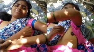 Telugu wife's big breasts caught on camera by husband