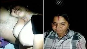 Desi couple's romantic encounter with husband exposing wife's breasts