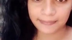 Beautiful girl masturbates in front of camera
