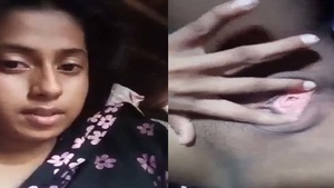 Bangla village girl flaunts her hairy pussy and big boobs in a live video