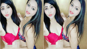 Rajsi Verma in a foursome on a live desi webcam
