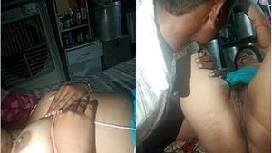 Exclusive video of Desi bhabhi licking pussy in village