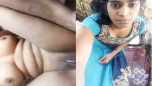 Amateur Indian girl Desi strips and flaunts her body in village