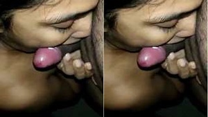 Exclusive video of a Desi wife giving a blowjob and getting fucked