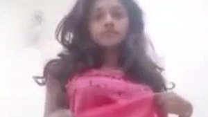 Nude Indian college girl Aishu in solo video