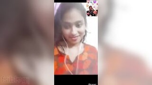 Bangladeshi desi babe flaunts her big tits and pussy on video call