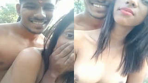 Indian couple's passionate outdoor encounter in part 1
