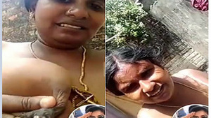 Desi bhabhi flaunts her big boobs and gets naughty