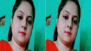 Indian girl pleasures herself in part 1 of masturbation video