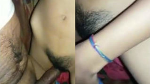 Desi babe's footjob from her lover