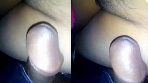 Horny desi wife gets her pussy taped while sleeping and masturbates her husband's cock