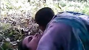 Indian teenager has a wild outdoor threesome with adults