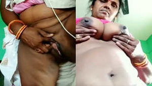 Indian village bhabhi flaunts her natural boobs and pussy in exclusive video