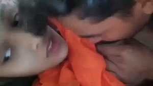 Indian teenage lovers enjoy oral sex on the couch