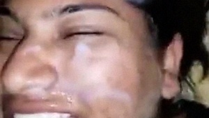 Indian babe gets a facial after giving a blowjob in Goa