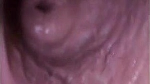 Internal orgasm and creampie in a hot amateur video