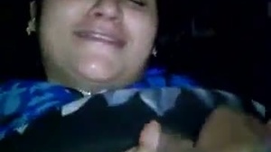 Mature bhabhi gets intimate with her husband in their bedroom