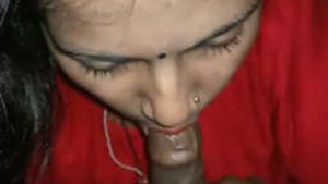 Watch this hot wife from India give a mind-blowing blowjob