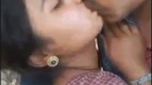 Outdoor romance with village lover