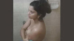 Desi babe gets naughty and wet in a new video captured by her stepbrother
