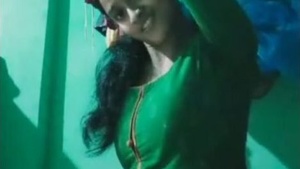 Beautiful Bengali girl plays with dirty talk in clip