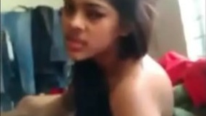 Homemade video of Indian college girl getting fucked hard