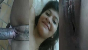 Desi babe gets fucked hard in missionary position by her boyfriend