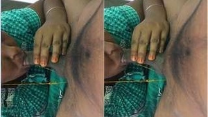 Indian wife gives a blowjob in Tamil