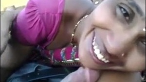 Desi babe sucks black lover in MMS video