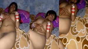 Busty desi housewife flaunts her big boobs on camera